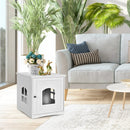 Side Table Nightstand Decorative Cat House by LJGDeals