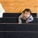 15Pcs Indoor Non-Slip Stair Carpet Mats for Wooden Steps by LJGDeals