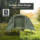 Cot Elevated Compact Tent Set with External Cover-Green by LJGDeals