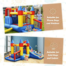 Inflatable Bounce House with Basketball Rim and 780W Blower by LJGDeals