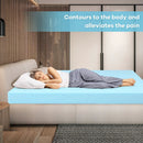 3 Inch Gel-Infused Cooling Bed Topper for All-Night Comfy by LJGDeals