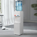 3-5 Gallon Top Loading Water Dispenser Cooler Hot and Cold with Child Safety Lock, ETL Listed, White