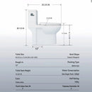 Gloss Tornado Flush 1 Piece Elongated Toilet With Siphonic Side Press, ADA Comfort Chair Height - Gloss White by HouseOfZazla