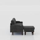 3 Seater Convertible Combination L Shaped Sofa With Footstools With Storage by HouseOfZazla