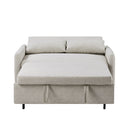 Pull Out Sleep Sofa Bed Loveseats Sofa Couch With Adjsutable Backrest, Storage Pockets, 2 Soft Pillows, USB Ports For Living Room, Bedroom, Apartment, Office by HouseOfZazla