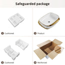 Vessel Sink Above Counter Vanity Basin - Gold / White / Milk White by HouseOfZazla
