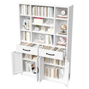Industrial Bookcase Tall With Adjustable Shelves, Drawers & Doors by HouseOfZazla