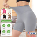 High-Waist Biker Shorts with Tummy Control for Workouts by LJGDeals