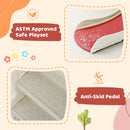 4 in 1 Toddler Slide and Swing Set, Kids Playground Climber Slide Playset with Basketball Hoop,Freestanding Combination for babies