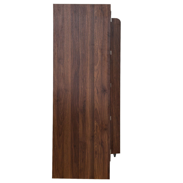 Freestanding Buffet Cupboards Sideboard With Doors & Shelves, Kitchen Pantry Storage Cabinet - Walnut, photo 2 of 15