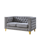 3-seater + 2-seater Combination sofa.GREY VELVET