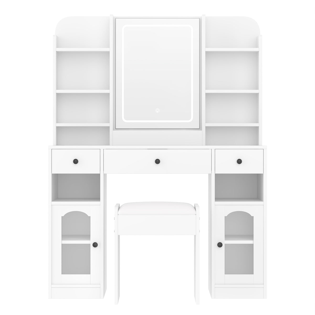 43.2" Vanity Desk with LED Mirror and Lights, photo 10 of 10
