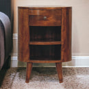 Solid Wood Cortez Nightstand - Chestnut Finish