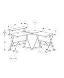 Computer Desk, Home Office, Corner, L Shape, Laptop, Durable Construction by HouseOfZazla