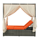 Adjustable Sun Bed With Curtain,High Comfort,With 3 Colors