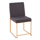 Fuji - Contemporary Stylish Frame, High Back Dining Chair (Set of 2) by HouseOfZazla