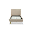 Mid-Century Modern Upholstered Bed With Curved Headboard by HouseOfZazla