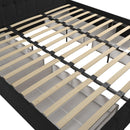 King Upholstered Bed With Storage - Black by HouseOfZazla