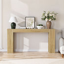 Farmhouse Style Extra Long Walnut Console Table by Unique Piece Furniture
