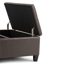 Ellis - Coffee Table Storage Ottoman Contemporary Design by HouseOfZazla
