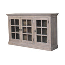 Triple Glazed Cabinet - Gray by Unique Piece Furniture