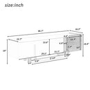 TV Stand With 1 Drawer, 2 Cabinets And Adjustable Shelves by HouseOfZazla