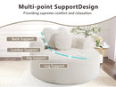 Round Sofa Bed with Memory Foam Sectional Couch