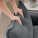Modern Classic Fabric Single Chair Deep Seat Sofa With Pillow by HouseOfZazla