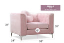 Contemporary Sloped Arm Chair