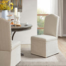 Dining Chair With Skirts (Set of 2) - Beige by HouseOfZazla