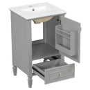 Retro Bathroom Vanity With Sink by HouseOfZazla