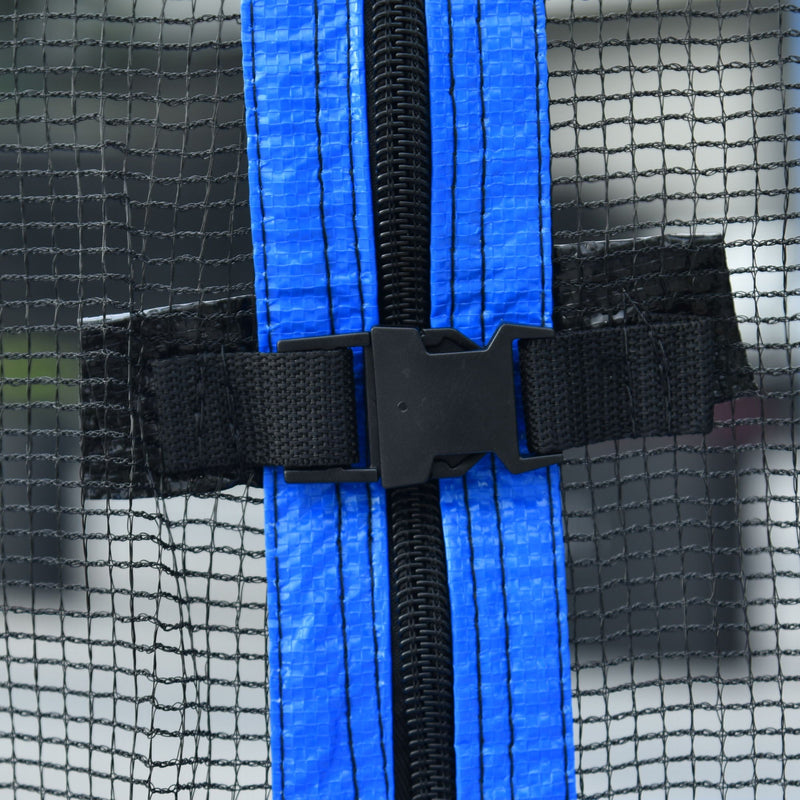 14Ft Trampoline For Adults & Kids With Basketball Hoop, Outdoor Trampolines With Ladder And Safety Enclosure Net For Kids And Adults - Blue, photo 4 of 15