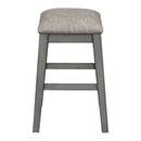 5-piece Counter Height Dining Table Set with Built-in Storage Shelves,Grey(OLD SKU W504S00143)