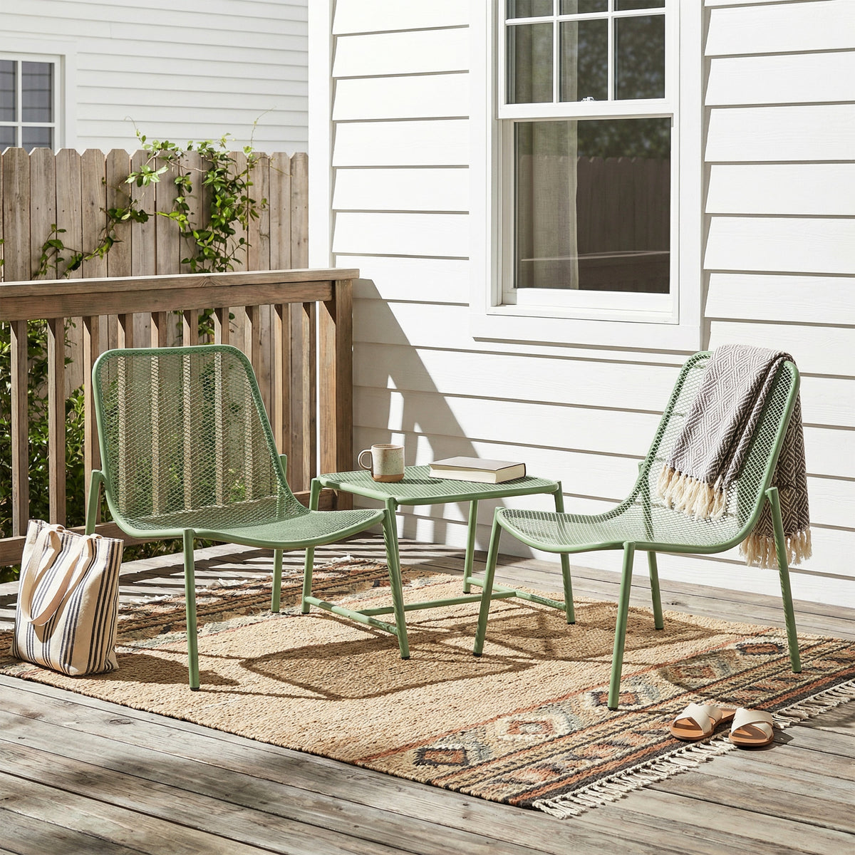 Kincaid Outdoor 3-Piece Conversation Set with Iron Frame, photo 5 of 10