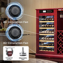 69 Bottles Wood Wine Refrigerator Cabinet
