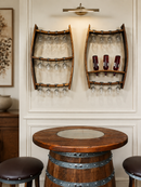 Whiskey & Wine Barrel Stave Trio Pack — Bottle & Glass Wall Racks