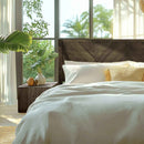 Acacia Solid Wood Bed Frame - Alander Deluxe Platform Bed