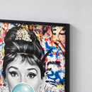 Audrey Hepburn Bubble Gum LED Painting