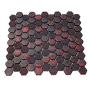 Berry Red 11x11 Glossy Matte Hexagon Glass Mosaic Tile (5 pack, 4.43 sq ft/case)