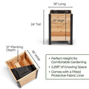 18″ x 18″ Planter Box - 24" TALL / Select Grade by Cedar Planters