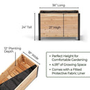 18" x 36" Planter Box - 24" TALL / Select Grade by Cedar Planters