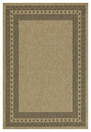 Earth GC_NTL1006 Jute/Black Indoor/Outdoor Area Rug