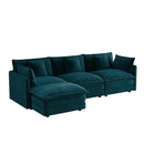 Oversize 3-Seater Sofa with Ottoman