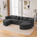 Boneless - Couch Modular Sectional Sofa With Deep Seating And Curved Design by Unique Piece Furniture