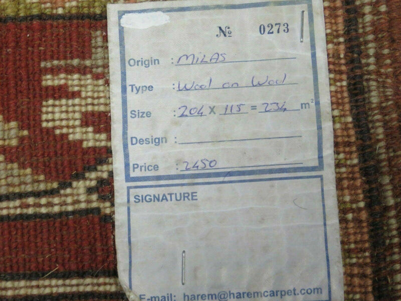 4' X 6' Vintage Handmade Knotted Turkish Kazak Pattern Wool Rug Carpet Nice