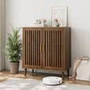 Grille Striped Sideboard Buffet Cabinet With Storage by HouseOfZazla