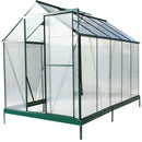Polycarbonate house, Heavy Duty Outdoor Aluminum Walk-In House Kit With Rain Gutter, Vent And Door For Backyard Garden by HouseOfZazla
