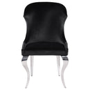 Cheyanne Upholstered Dining Side Chair Black (Set of 2)