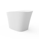 51-Inch Freestanding Solid Surface Deep Soaking Bathroom Bathtub with Seat