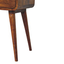 Avora Chestnut Nightstand with 1-Drawer, Nordic Legs